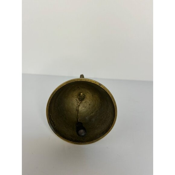 VTG Solid Brass Bell with Eagle Handle Made in India Collectible Home Decor - Picture 5 of 6